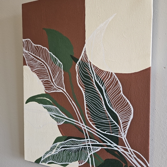 Original hand painted neutral art painting - Picture 3 of 8